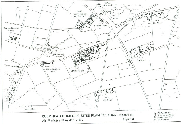 Map of RAF Culmhead Map of RAF Culmhead