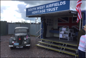 Volunteers at a Local Venue with the Display Trailer